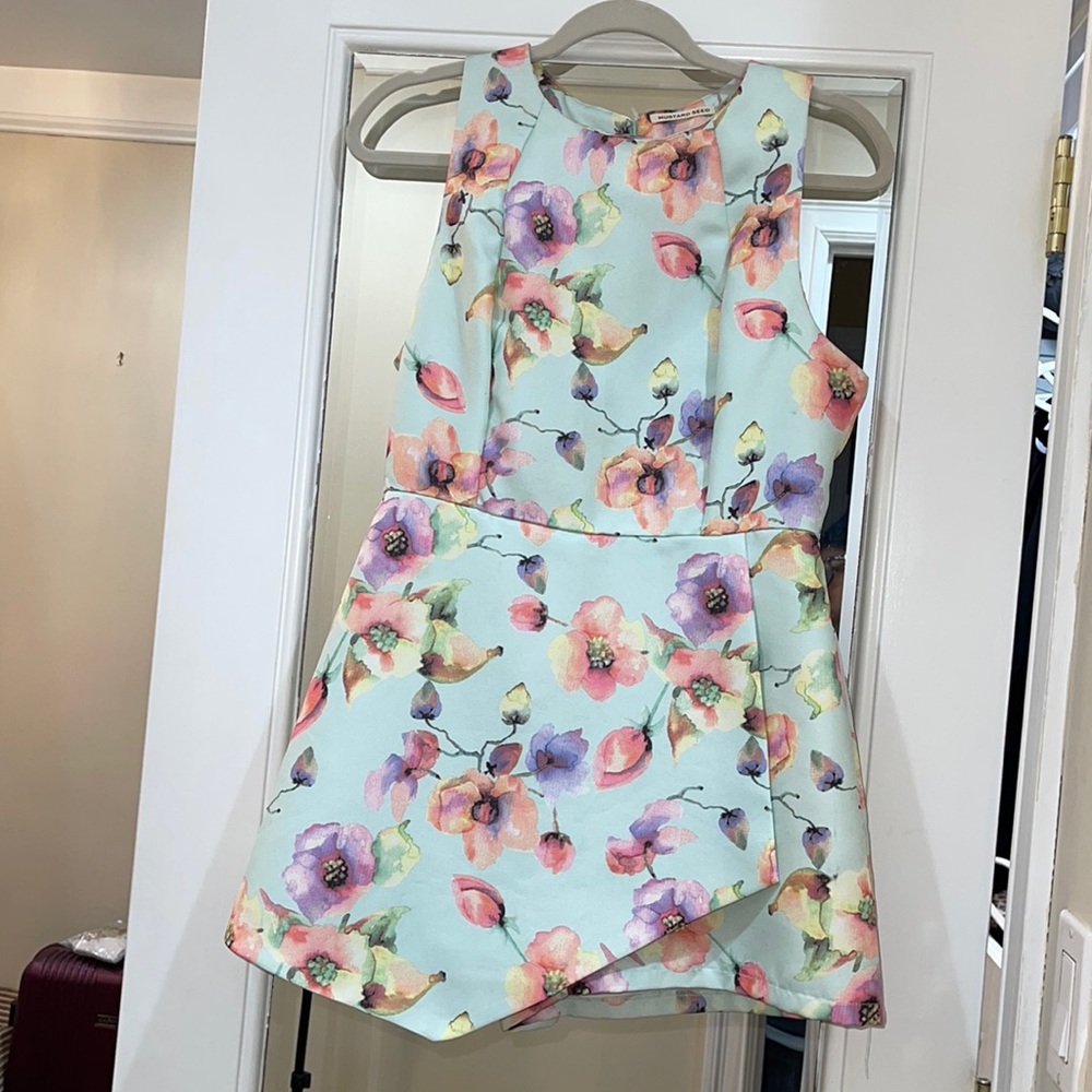 Floral skort jumpsuit